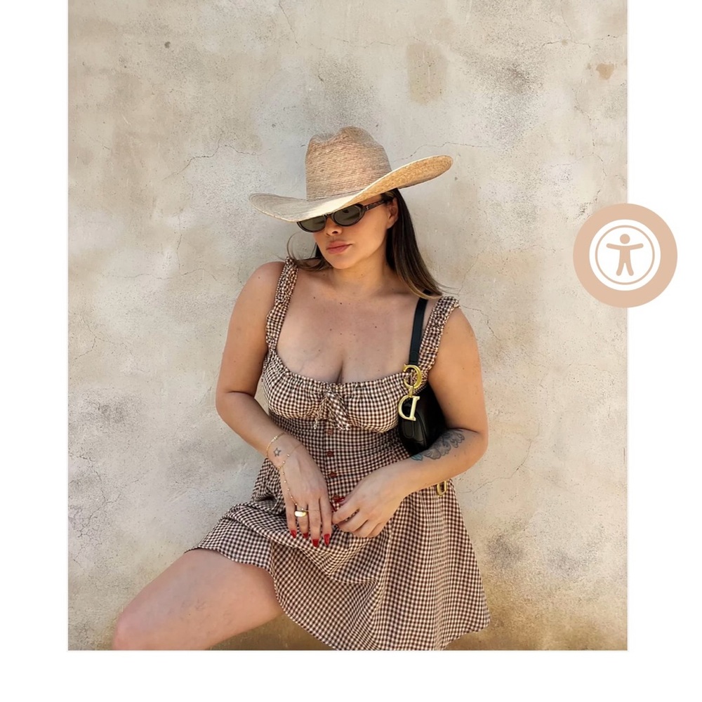 SOLD OUT Starlow Brown Gingham Dress